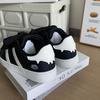 Summer new chic student black and white shell head sneakers casual skateboard shoes