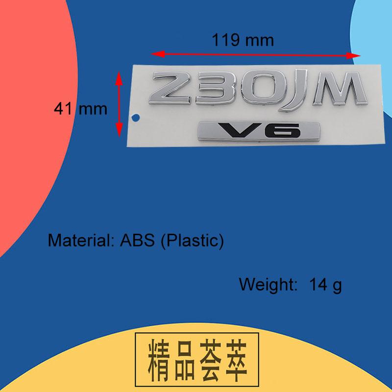 3D Premium 2.5XL 2.5XV 230JK 230JM 250XL 250XV V6 Letters for Japan car Engine Hood Fender trunk Tail Rear Decal Emblem Badge Sticker