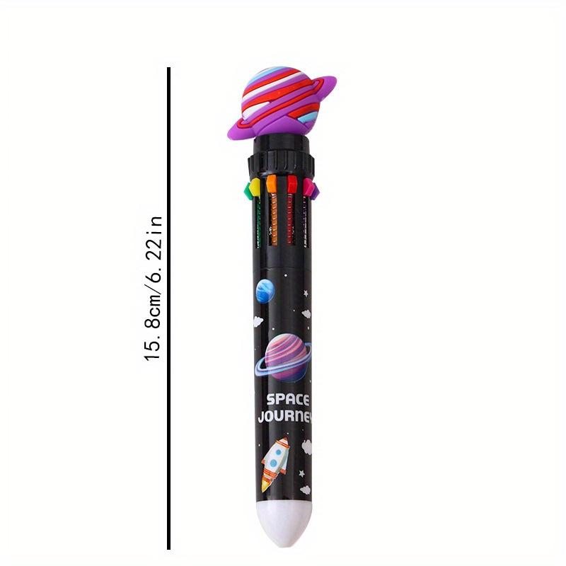 Back To School Season 36pcs 0.7mm Creative Planet Ten-color Ballpoint Pen Multi-color Press Hand Tent Pen Gift Pen Prize Pen Stationery Stationery