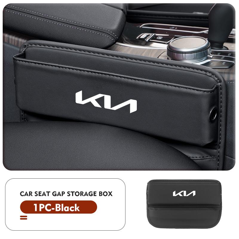 Leren Opbergdoos met Gevuldop voor Autostoel, Bekerhouder Accessoires Voor KIA K5 K2 Optima Soul Spectra Niro Cadenza Sephia Carens