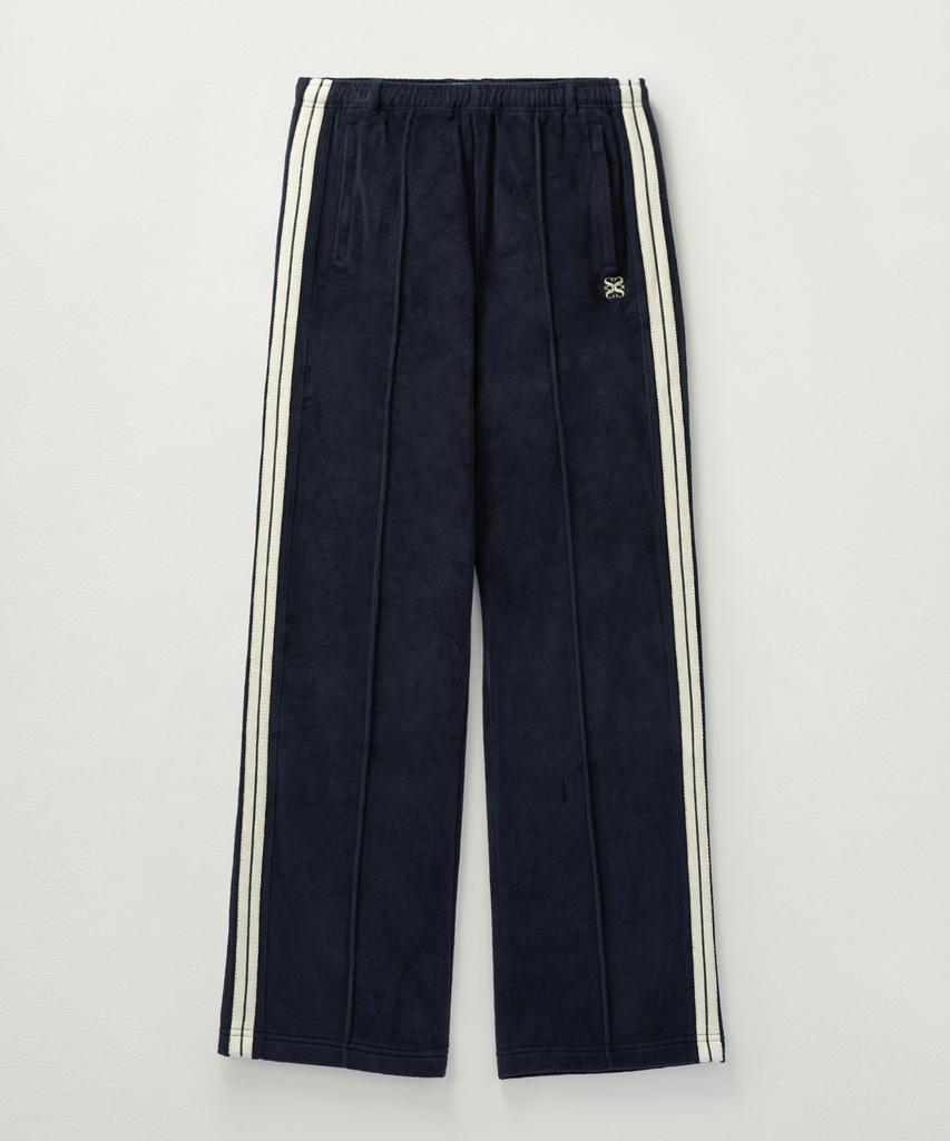 Seteo Rawton Velour Track Pants Navy