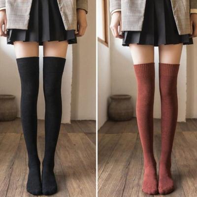 Damen lange Socken, Over-the-Knee-Socken, halblange Socken für Studentinnen