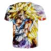 2026 Summer Dragon Ball Retro Fitness T-shirt Men's Oversized 3D Printed Short-sleeved Family Unisex