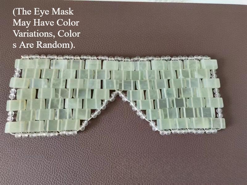

New Jade Eye Mask Sleep Massager Mask Alleviate Puffiness Sleeping Eye Mask Relieve Wrinkles Anti-Aging for Hot & Cold Therapy