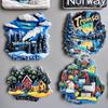 Magneți de frigider Norvegia Finlanda Suedia Islanda Tromso Murmansk Insulele Feroe Suveniruri turistice Autocolante pentru frigider