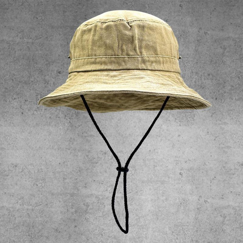 Western Cowboy Hat Women's Outdoor Camping Washed Bucket Hat Summer Sun Protection Shade Mountaineering Sun Hat