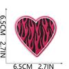 Tide Play Embroidery Cloth Sticker Bag Embellishment Decorative Leopard Print A Embroidery Label Ironing Love Lip Patch Sticker Hot Sublimation