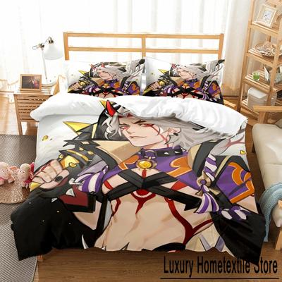 3D Druck Arataki Ltto Bettwäsche Set Einzelbett Twin Full Queen King Size Genshin Impact Bettset Erwachsener Kind Schlafzimmer Bettdeckenbezug Sets