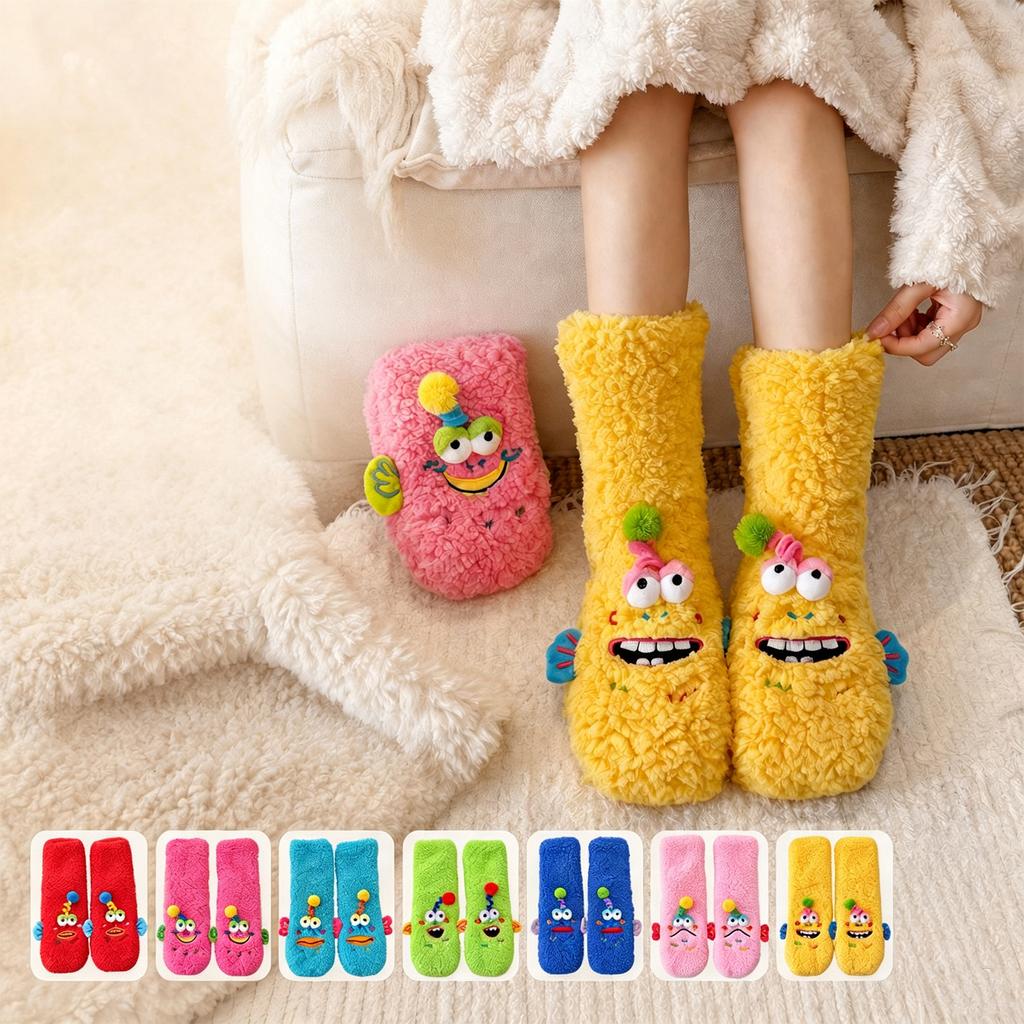 Erwachsene Indoor Nicht-gefütterte Pantoffelsocken, Warme Bodensocken für Zuhause