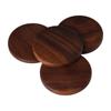 Round Home Decor Walnut Wood Wooden Coasters Tableware Bowl mat Cup Pad Placemats Dish Pad