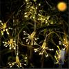 LED Firework Lights Christmas Dandelion Garland String Fairy Lights for Outdoor Indoor Home Window Holiday Lights Decors Remote
