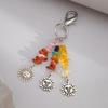 Y2K Exquisite Stylish Stars Sun Moon Key Chains For Women Glass Bead Stone Bags Key Rings Accessories Couple Keychains Jewelry