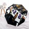 Baltimore Ravens Players Pattern, Automatic Folding Umbrella, Portable and Foldable Design, 8 Ribs, a Christmas or Birthday Gift.