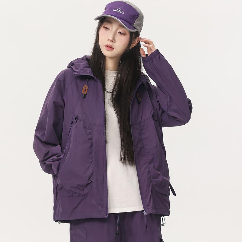 Sunscreen Clothing, Women's Ice Silk Anti UV, Summer Lightweight And Breathable Sports Jacket, Women's Hooded Skin Jacket, Women's Jacket