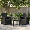 Garden Loungers Rattan Look 2 Pcs Anthracite PP