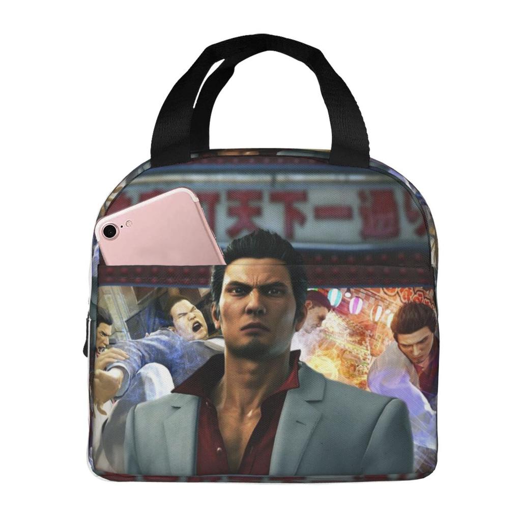 Welcome To Kamurocho Kiryu Kazuma Insulated Lunch Bag for Women Kids Portable Food Boxes Thermal Lunch Box Tote