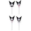 Lunch Picks Skewers (4 Pieces) Decorated with Sanrio and Kuromi (LKP5D)