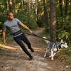Quick-release Reflective Dog Leash Set Anti-pull Durable Running Dog Leash Elastic Adjustable Sports Waist Bag Walking