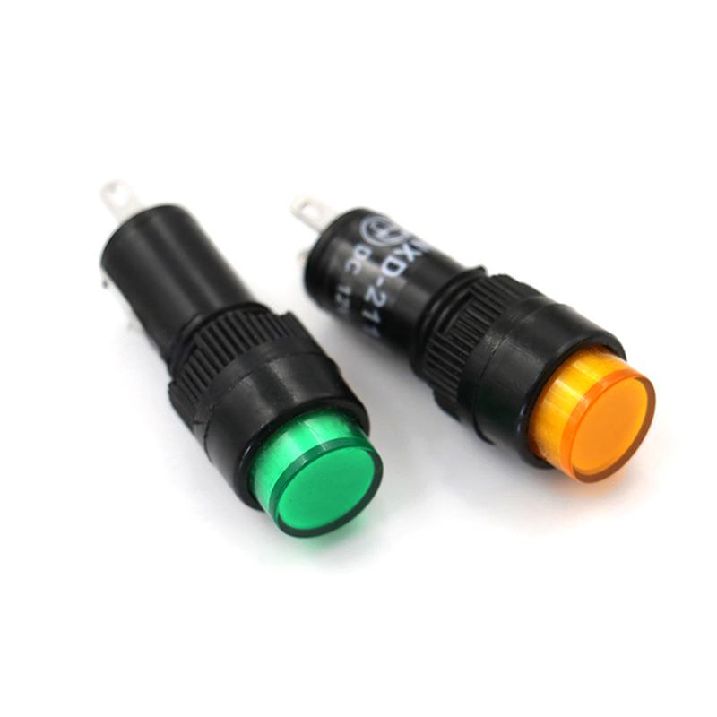 Led Pilot Panel Indicator Signal Warning Light Lamp Ac/Dc 10Mm