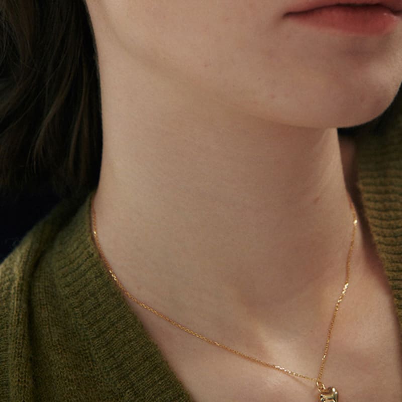 Verte [925 Silver] Un.silver.10 / Full Heart Necklace (10mm)(silver)