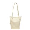 Casual Solid Color Trendy Fashion Stone Pattern Portable Bucket Bag Large Capacity New Summer Shoulder Commuter Bag