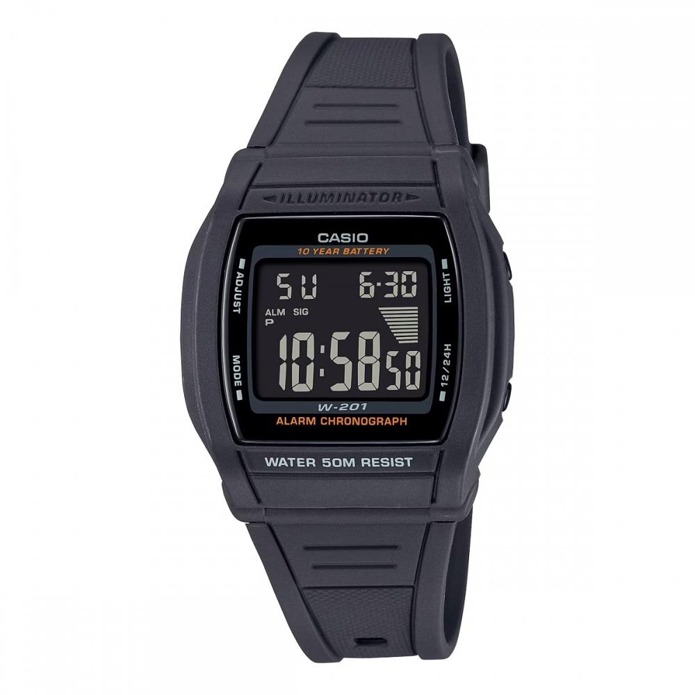 

CaSio Dual Time W 201 1bv [] [CaSio] Цифровые часы с двойным временем для мужчин, женщин, детей, угольно-серого цвета