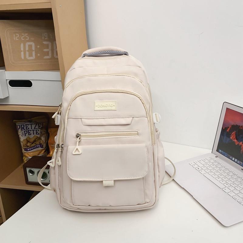 Korean Version of High School Students  Junior High School Students  Large Capacity Contrast Color Backpacks  Backpacking Men