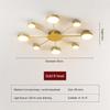 LED Chandelier with Built-in Light Source, Gold Black Modern Ceiling Lamp, 6/8/10 Heads Spider Pendant Lighting Fixture for Home Living Room