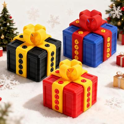 3D-gedruckte Scherzgeschenkbox mit Schrauben – 3,15 Zoll Überraschungs-Geld-Rätselbox, Lustiges Trickgeschenk für Weihnachten, Halloween & Feiertage