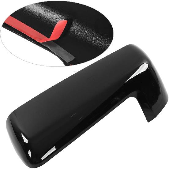 Cubierta Exterior Superior de Espejo Retrovisor Lateral Izquierdo Derecho para 1500 2019-2022 (Negro brillante)