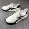 Herren Leder atmungsaktive Freizeitschuhe, leichte Sohlen, bequeme Walking vielseitige Schuhe, Herren neue Schuhe