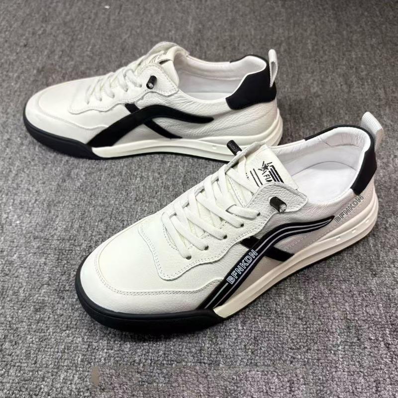 

Мужская кожаная дышащая повседневная обувь, легкая подошва, удобная для ходьбы универсальная обувь, мужская новая обувь 44