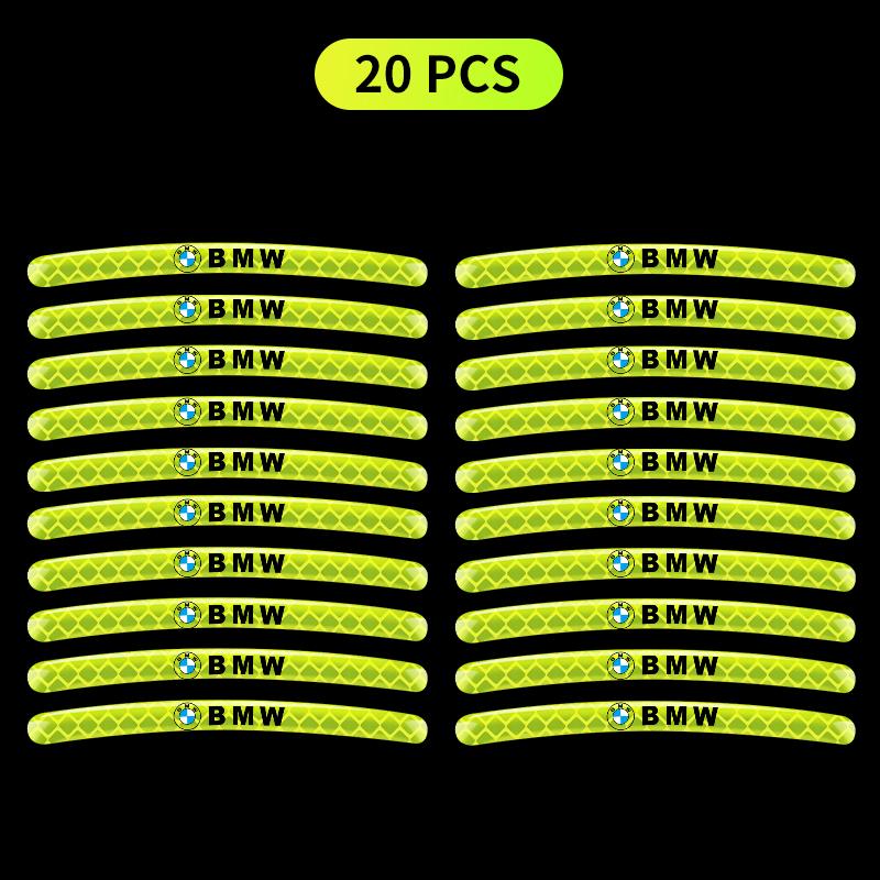 Car Wheel Reflective Strip Car Motorcycle Wheel Reflective Sticker For BMW M Performance E36 E46 E90 E60 F10 F30 E39 F20 E87 E92