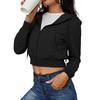 Women's Sporty And Stylish Short  Zip-Up Hoodie