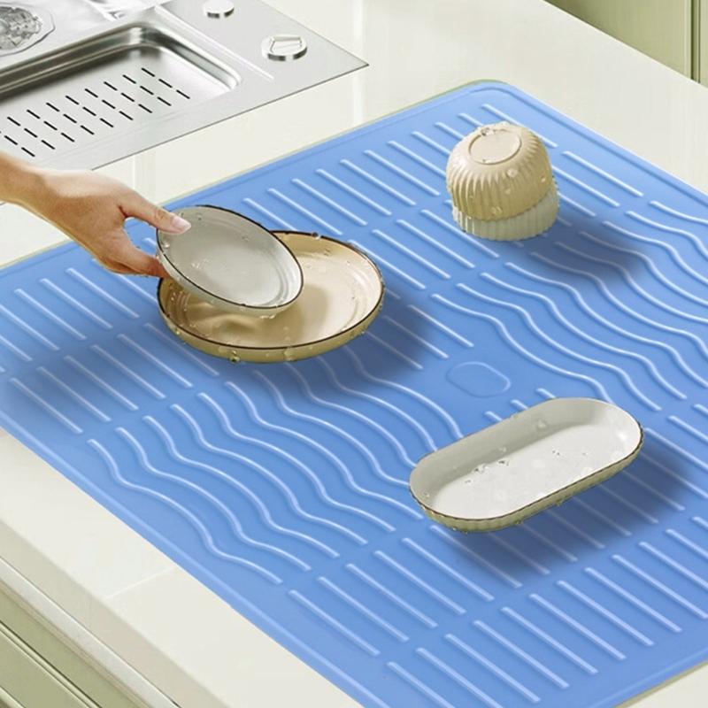 Tampa de Fogão Silicone Tampa de Fogão para Fogão Elétrico Tapete de Fogão Resistente ao Calor Tapete Grande de Secagem para Fogão de Cozinha