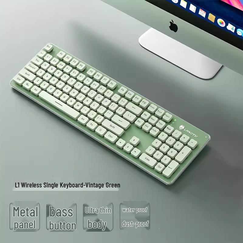 Wolfwalker Silent Wireless Keyboard & Mouse Set - Wired for Comfortable Typing & Gaming, Ideal for Office Use.