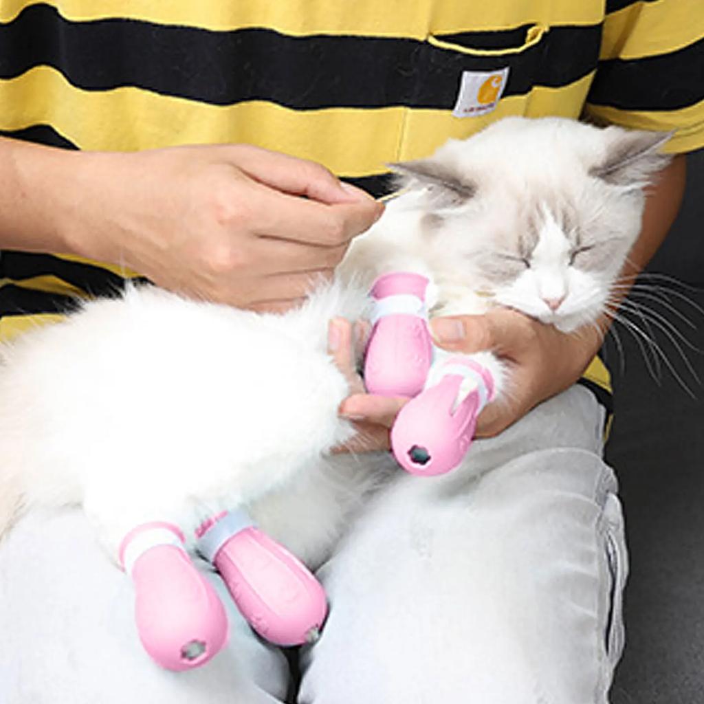 Anti-scratch Cat Paw Covers Adjustable Cat Foot Covers for Bathing Pet Products Accessories Cat Washing Bags Pet Foot Covers