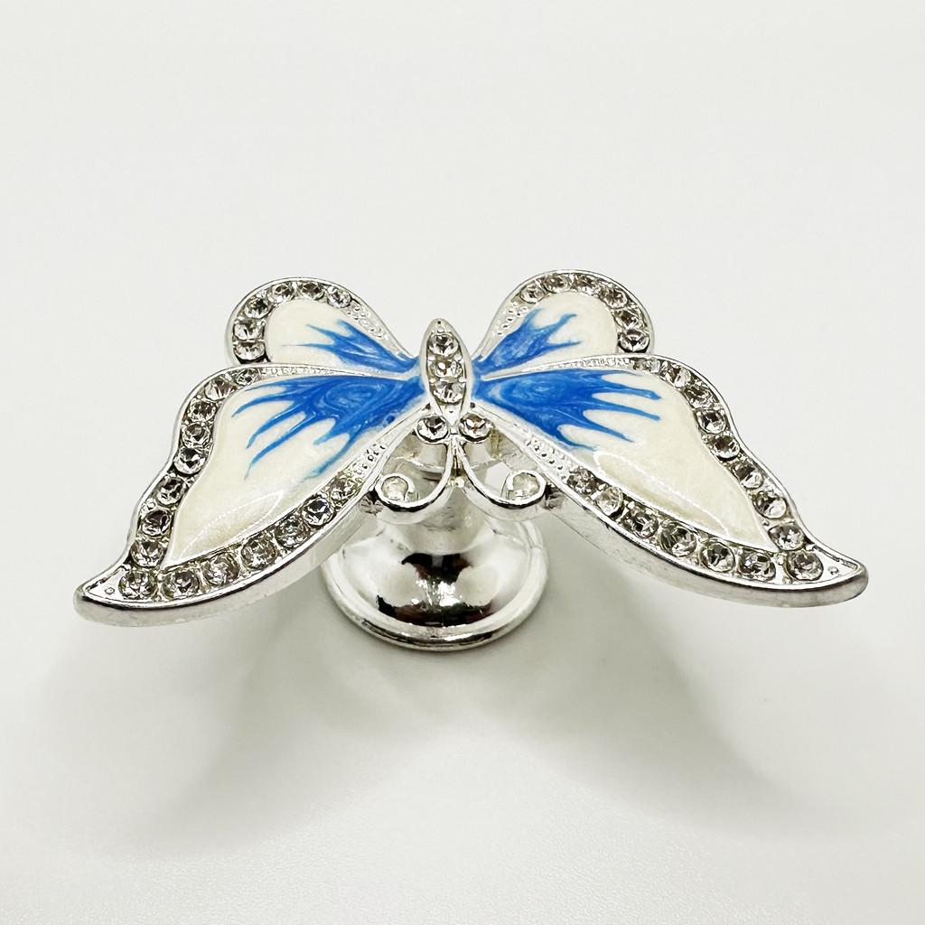 Set Of 2 Butterfly-Shaped Door Handles Hooks Suitable For Cabinets Drawers Wardrobes Bedside Tables Dressing Tables Easy And Convenient Installation