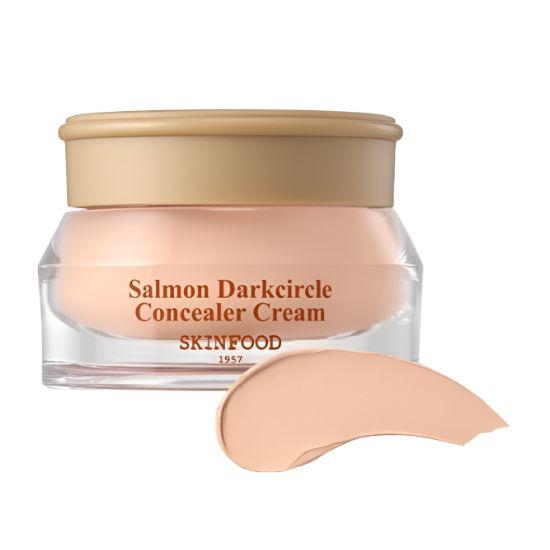 SKINFOOD Salmon Darkcircle Cream Concealer #0 Salmon Light Brightening Korean Under Eye Concealer 10g