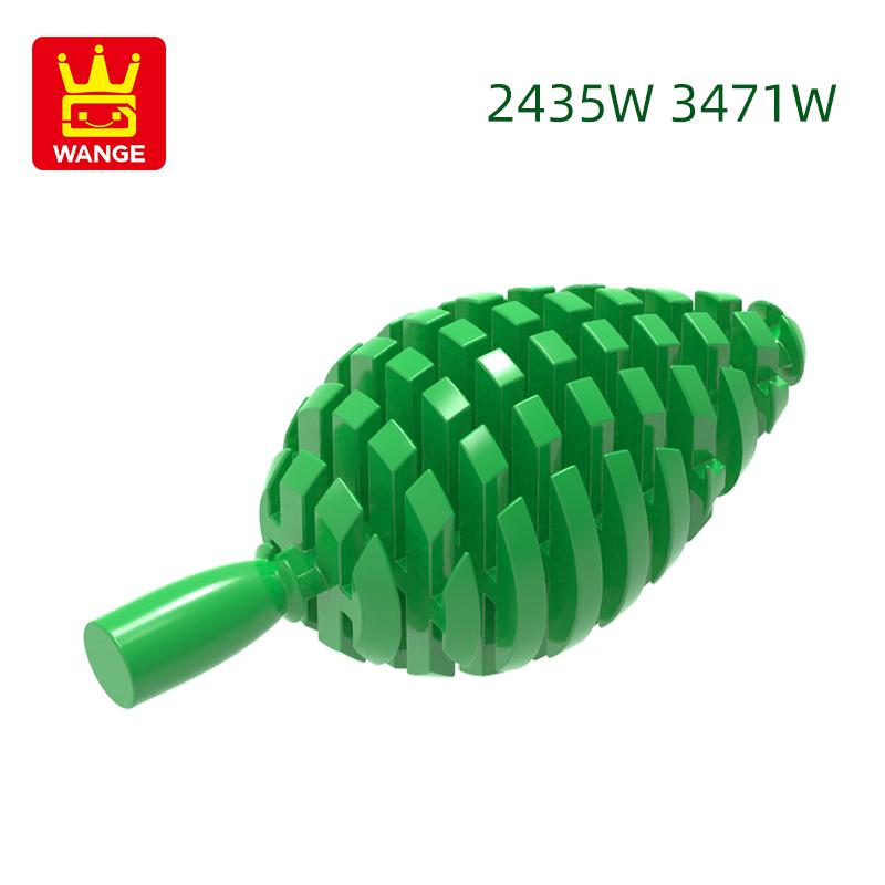 

Non-Toxic 60Pcs/Lot 2435W 3471W Small Tree Building Block Moc Color Plant Accessories Compatible With Brick Childrentoy Gift Box about60pcs