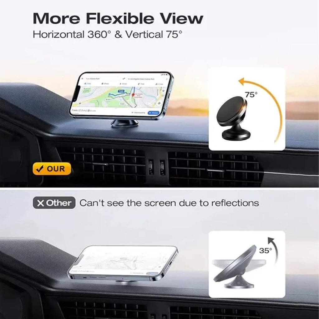 1pcs  Car Mount Car Rotating Dashboard Navigation New Magnetic Folding Cell Phone Holder