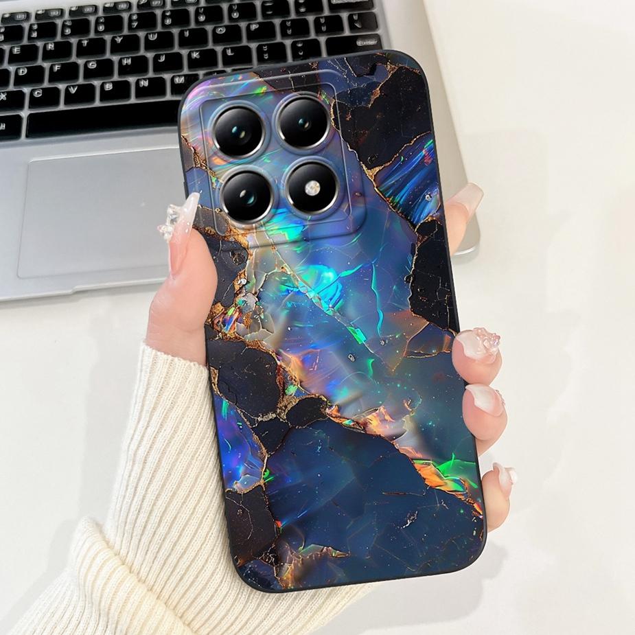 For Xiaomi 14T Pro Case Stylish Flowers Cartoon Cover Shockproof Soft TPU Phone Case For Xiaomi Mi 14T Pro Mi14T 5G Fundas Coque