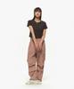 MOZMOZ Parachute Nylon Cargo Pants Pink