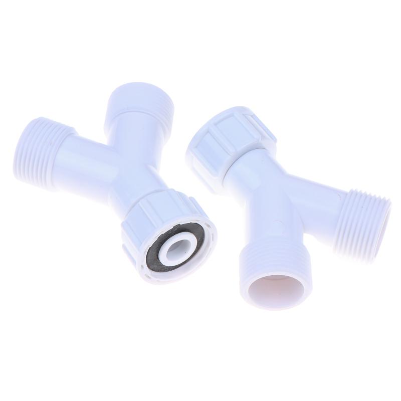 1/2/3Pcs Dishwasher Washing Machine Y Tee Connector Adapter Double Inlet Junction Split Pipe Connection Three-Way Adapter