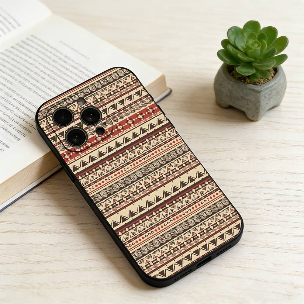 

B-Boho PrintPattern Phone Case Silicone Soft For IPhone 17 16 15 14 13 12 11 X XR Plus Pro Max Plus iPhone16plus