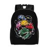 Poweres Anime Rangerses Backpack for Women Men Waterproof School College Superhero Bag Printing Bookbags