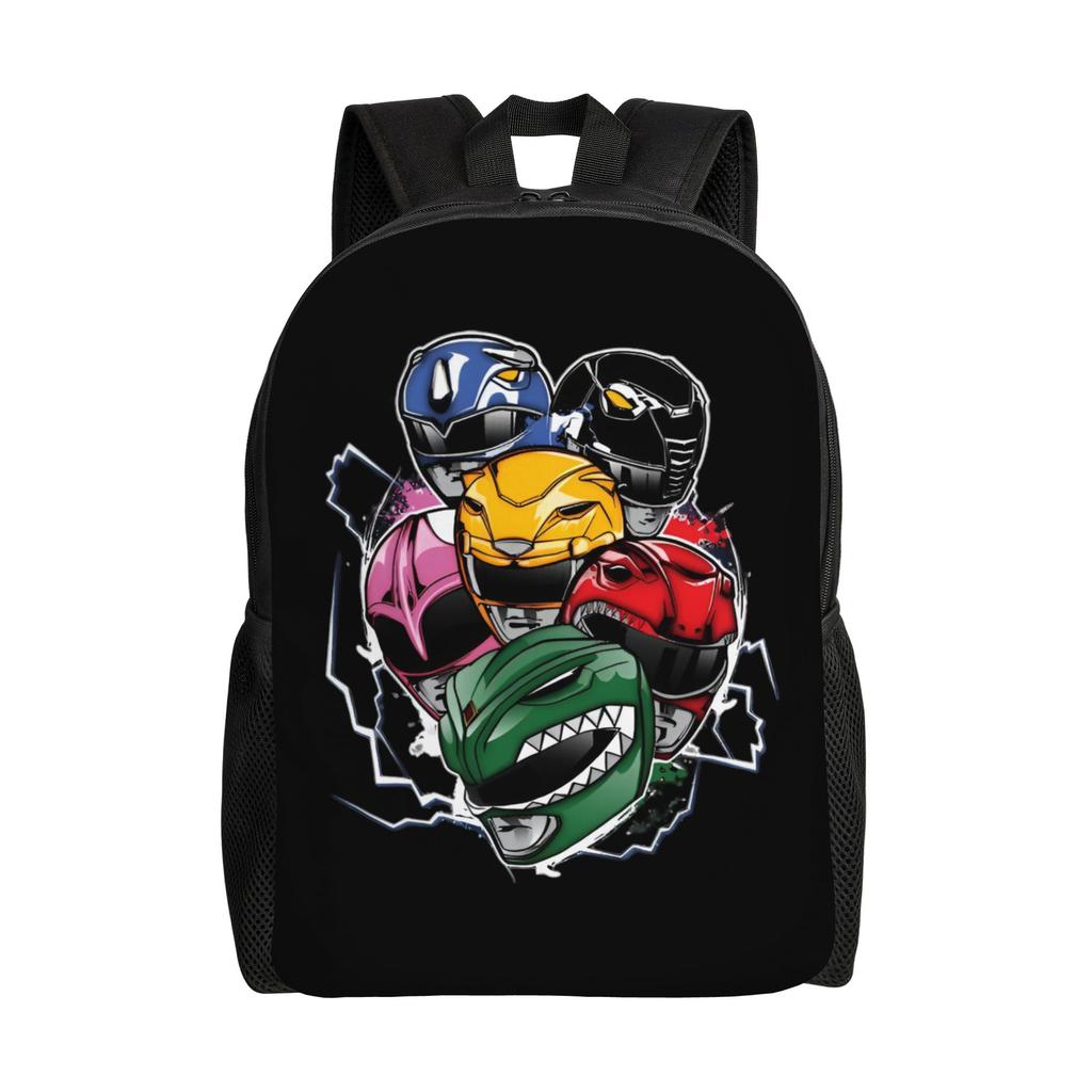 Poweres Anime Rangerses Backpack for Women Men Waterproof School College Superhero Bag Printing Bookbags