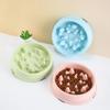 Anti-Choke Slow Feeder Dog Bowl, Pet Slow Eating Food Bowl for Dogs Cats, Anti-Gulping Bloat Stop Pet Feeding Supplies