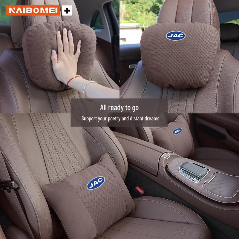 Compatible Neck and Lumbar Support Pillow for JAC iEV6E, iEV7, iEVA50, A5, iC5, iEV7S Cars