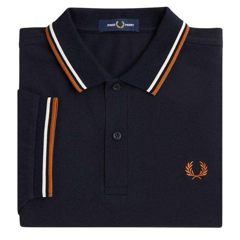 Fred Perry Mens Double Tipped Collar Polo Shirt